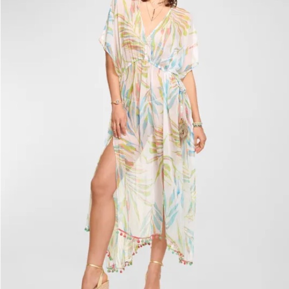 Ramy Brook Kelsey Cover Up Dress SZ Large Color is Kelp (green) SOLD OUT NWT